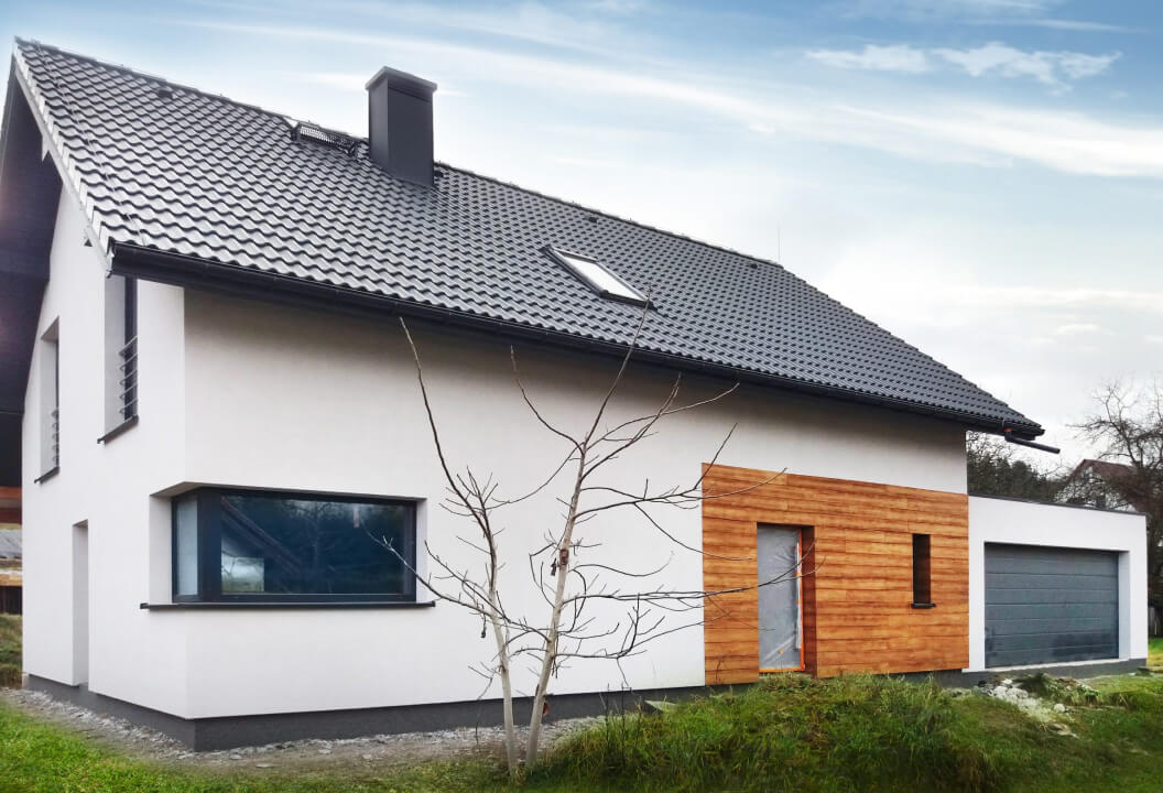 Elewacja - technologia prefabrykowana keramzytowa