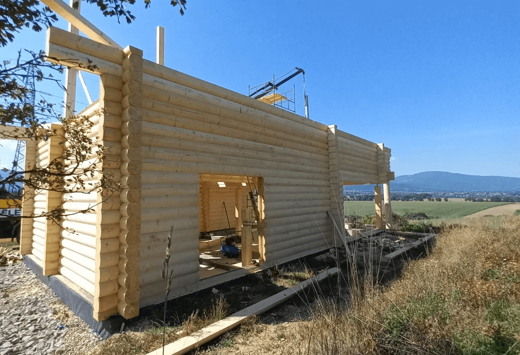 Ściany konstrukcyjne i wewnętrzne - technologia z bali