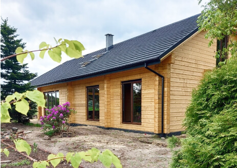 Realizacja domu z bali 24 cm w Łodzi