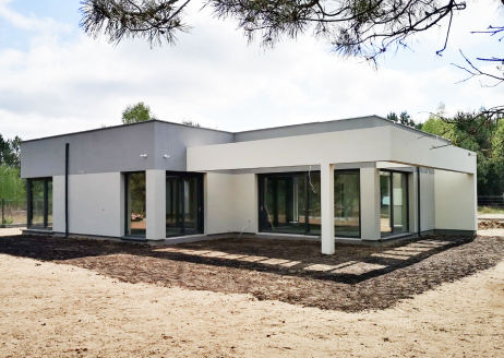 Osowiec - dom z dachem płaskim