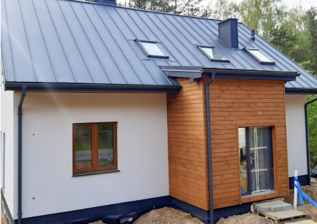 Dom prefabrykowany drewniany z poddaszem użytkowym