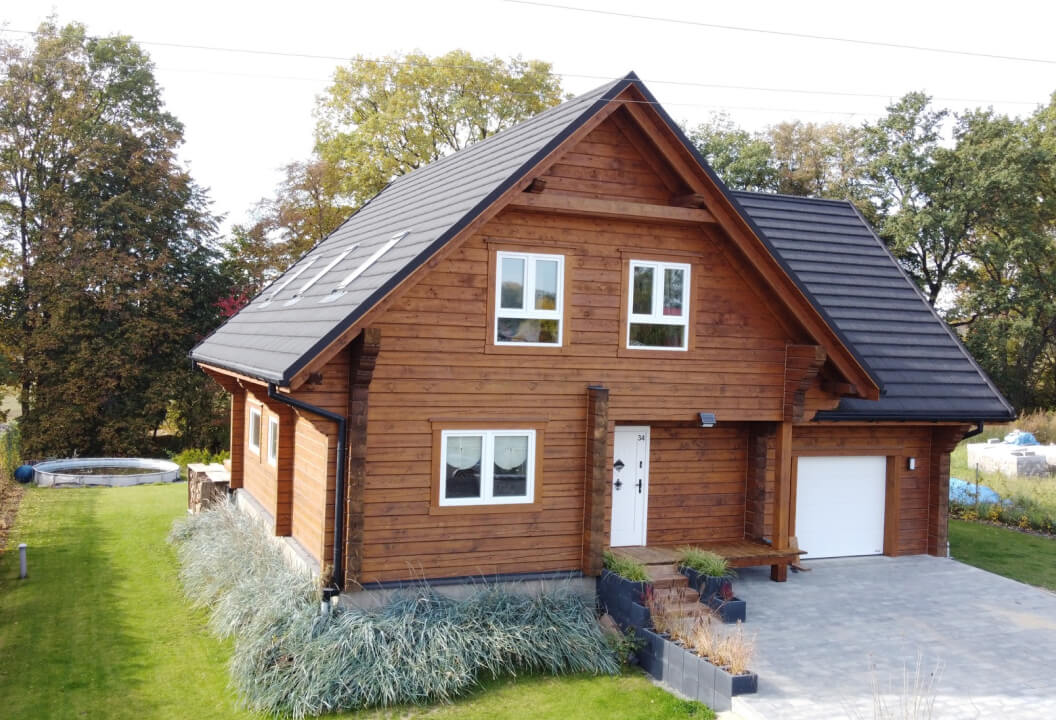 Elewacja - technologia z bali