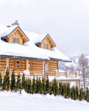 Dom z bali drewnianych