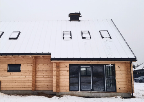 Realizacja domu z bali pod Warszawą