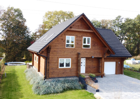 Realizacja domu z bali koło Wrocławia