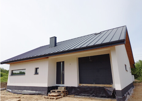 Dom prefabrykowany w Parznicach k. Radomia