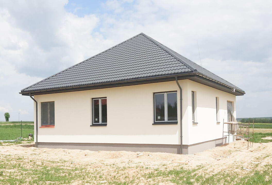 Elewacja - dom na konstrukcji stalowej