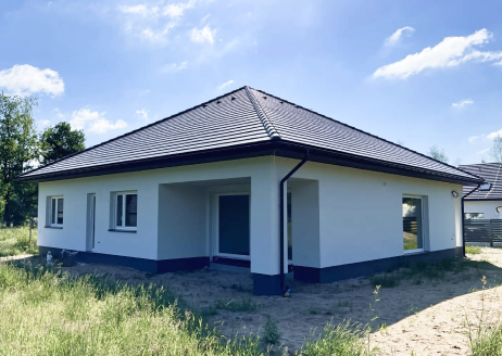 Rusiec - dom parterowy z garażem